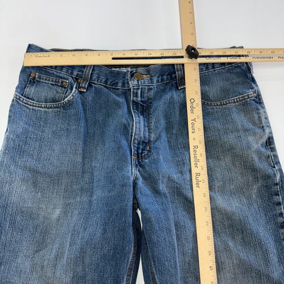 Carhartt Jeans Mens 36 x 31 Blue Denim Straight Leg Relaxed Fit Cotton - Picture 5 of 8